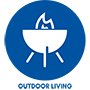 Outdoor Living Icon with text